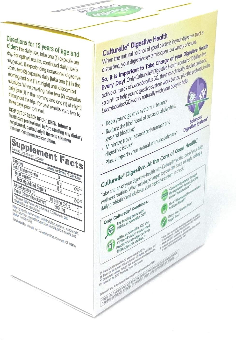 Culturelle Digestive Health Probiotic, 80 Capsules