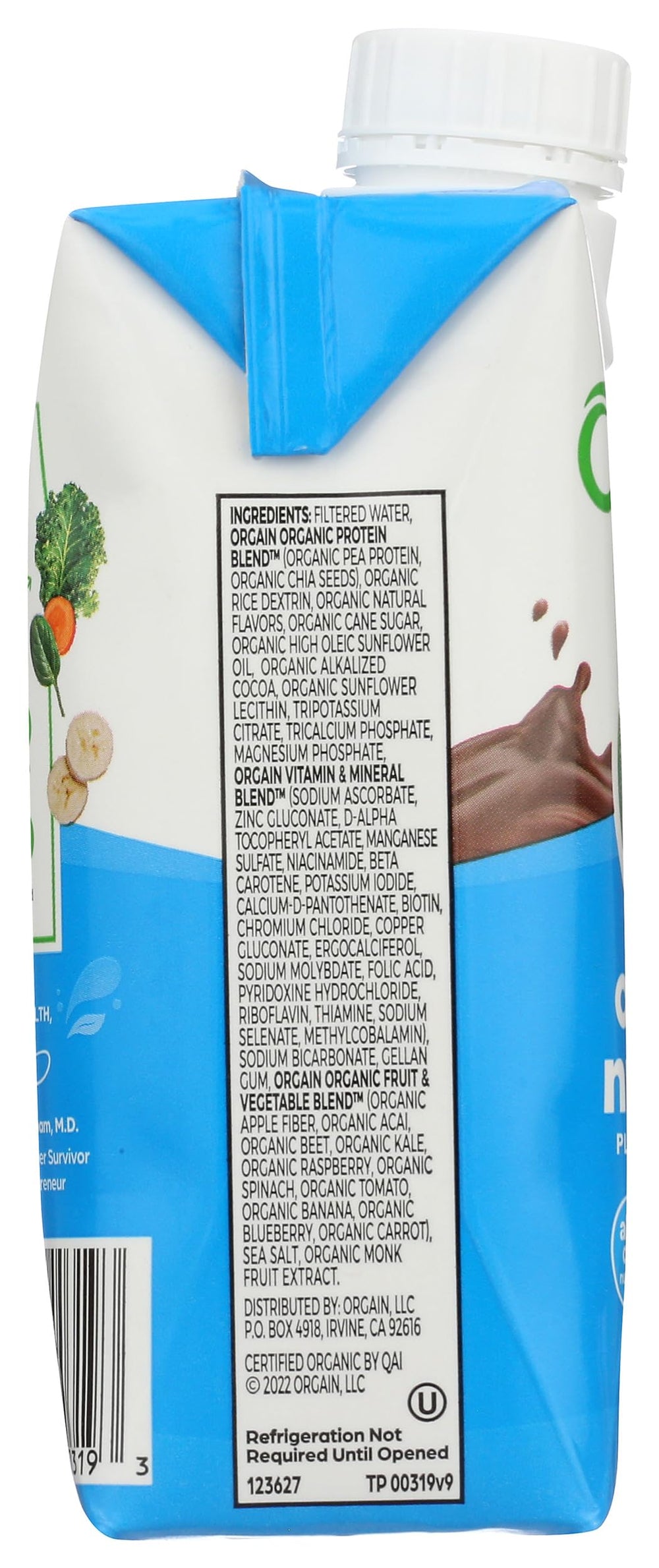 Orgain Vegan Nutritional Shake Sweet Vanilla Bean (Pack of 12)