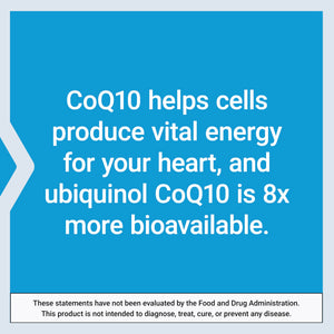 Life Extension Super Ubiquinol CoQ10 with Enhanced Mitochondrial Support, ubiquinol CoQ10, shilajit, potent heart health & cellular energy production support, ultra-absorbable, gluten-free, 60 softgel