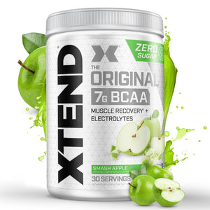 Xtend Original BCAA Powder Airheads Candy Flavor, 7g BCAA and 2.5g L-Glutamine, Sugar Free Post Workout Muscle Recovery Drink with Amino Acids for Men & Women, 30 Servings