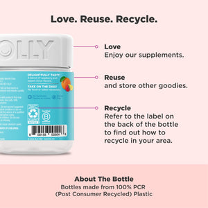 OLLY Essential Prenatal Gummy Multivitamin, Folic Acid, Vitamin D, Omega 3 DHA, Supports Healthy Growth and Brain Development, Citrus Berry - 84 Count