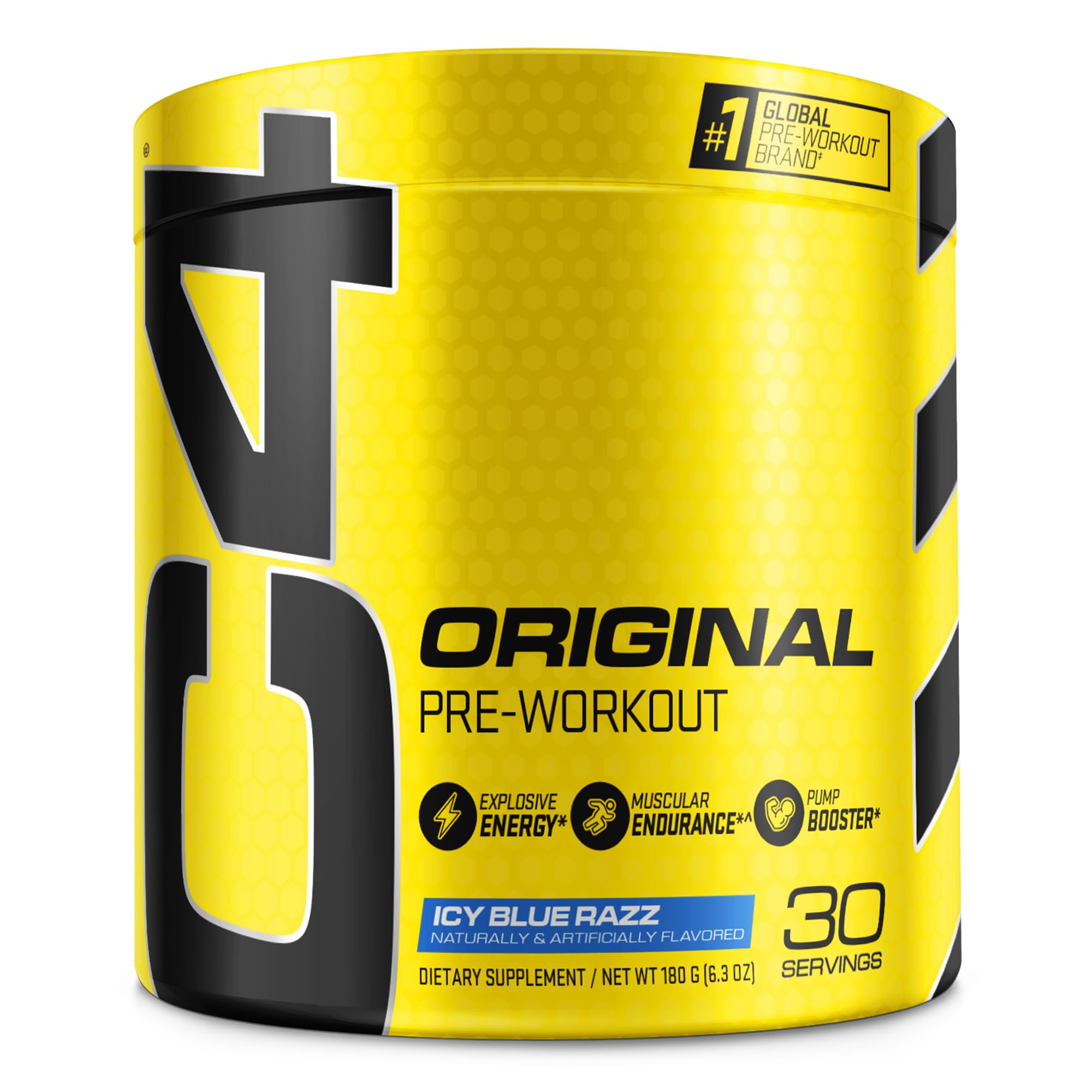 Cellucor C4 Original Pre Workout Powder Frozen Bombsicle Sugar Free Preworkout Energy for Men & Women 150mg Caffeine + Beta Alanine + Creatine - 30 Servings (Packaging May Vary)