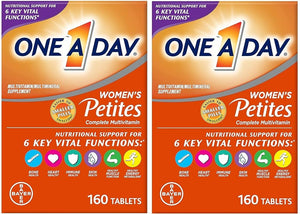 One A Day Women’s Petites Multivitamin,Supplement with Vitamin A, C, D, E and Zinc for Immune Health Support, B Vitamins, Biotin, Folate (as folic acid) & more,Tablet, 160 count