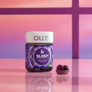 OLLY Sleep Gummy, 3mg Melatonin, L-Theanine, Chamomile, Lemon Balm, Sleep Aid, BlackBerry, 90 Count