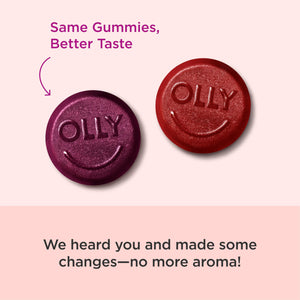 OLLY Men's Multi Gummies, Supports Overall Wellness,* Vitamins A, C, D, E, Bs & Zinc, BlackBerry Blitz Flavored, 65 Day Supply - 130 Count