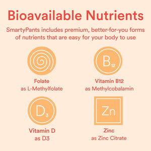 SmartyPants Organic Kids Multivitamin Gummies: Omega 3 (ALA), Vitamin D3, C, Vitamin B12, B6, A, K & Zinc for Immune Support, Biotin, Vegetarian, Three Fruit Flavors, 120 Count (30 Day Supply)