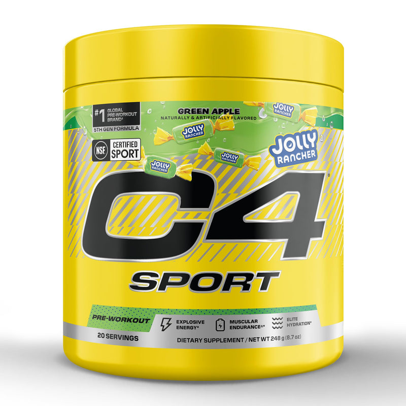 Cellucor C4 Sport Pre Workout Powder - NSF Certified for Sport - Elite Hydration - 200mg Caffeine + Creatine + Beta-Alanine - Electrolytes and Energy Supplement - Watermelon, 20 Servings