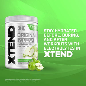 Xtend Original BCAA Powder 7g BCAA and 2.5g L-Glutamine, Sugar Free Post Workout Muscle Recovery Drink with Amino Acids for Men & Women, 90 Servings