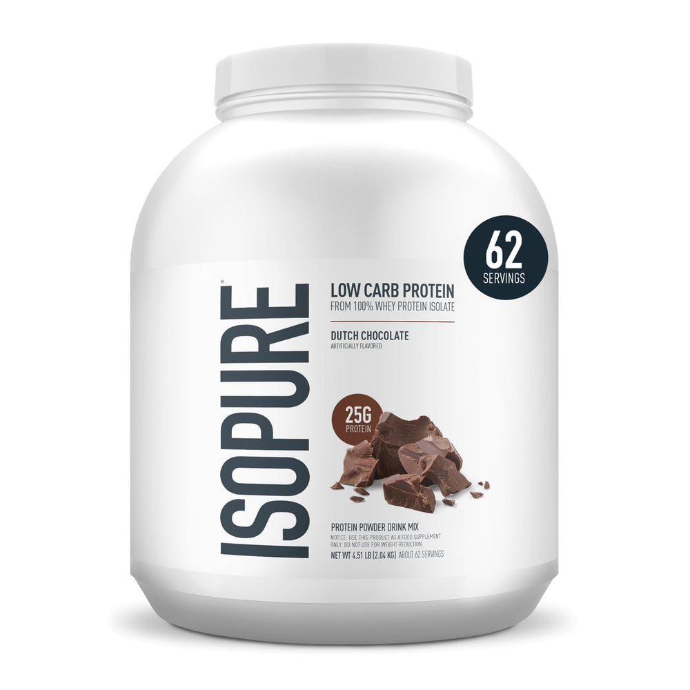Isopure Bundle of Zero Carb 100% Pure Whey Isolate Protein Powder, Strawberries & Cream, 25g Protein Per Serving, 1 Lb, 15 Servings + Isopure 100% Pure Creatine Monohydrate Powder, 100 Servings