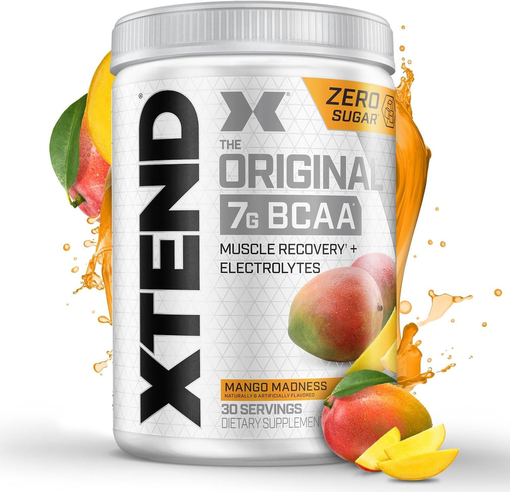 Xtend Original BCAA Powder 7g BCAA and 2.5g L-Glutamine, Sugar Free Post Workout Muscle Recovery Drink with Amino Acids for Men & Women, 90 Servings