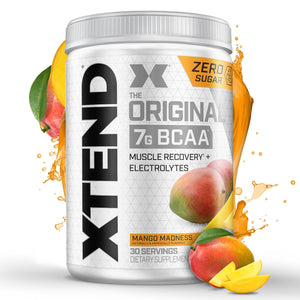 Xtend Original BCAA Powder Airheads Candy Flavor, 7g BCAA and 2.5g L-Glutamine, Sugar Free Post Workout Muscle Recovery Drink with Amino Acids for Men & Women, 30 Servings