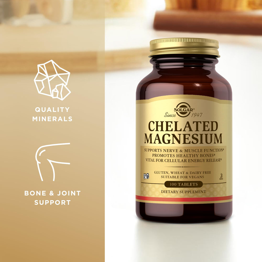 Solgar, Chelated Magnesium Prop 65, 100 Tablets