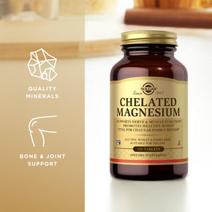 Solgar, Chelated Magnesium Prop 65, 100 Tablets