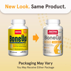 Jarrow Formulas BoneUp for Bone Density - Vitamin D3 and K2, Calcium Support, 240 Capsules, Provides Skeletal Nutrition, Up to 40 Days Supply