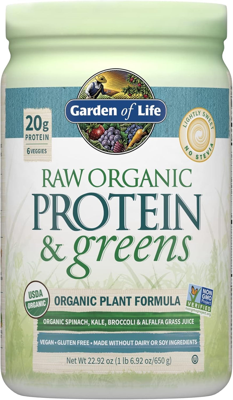 Garden of Life Raw Organic Protein & Greens, Chocolate Cacao, 1 lb 5.51 oz (610 g)