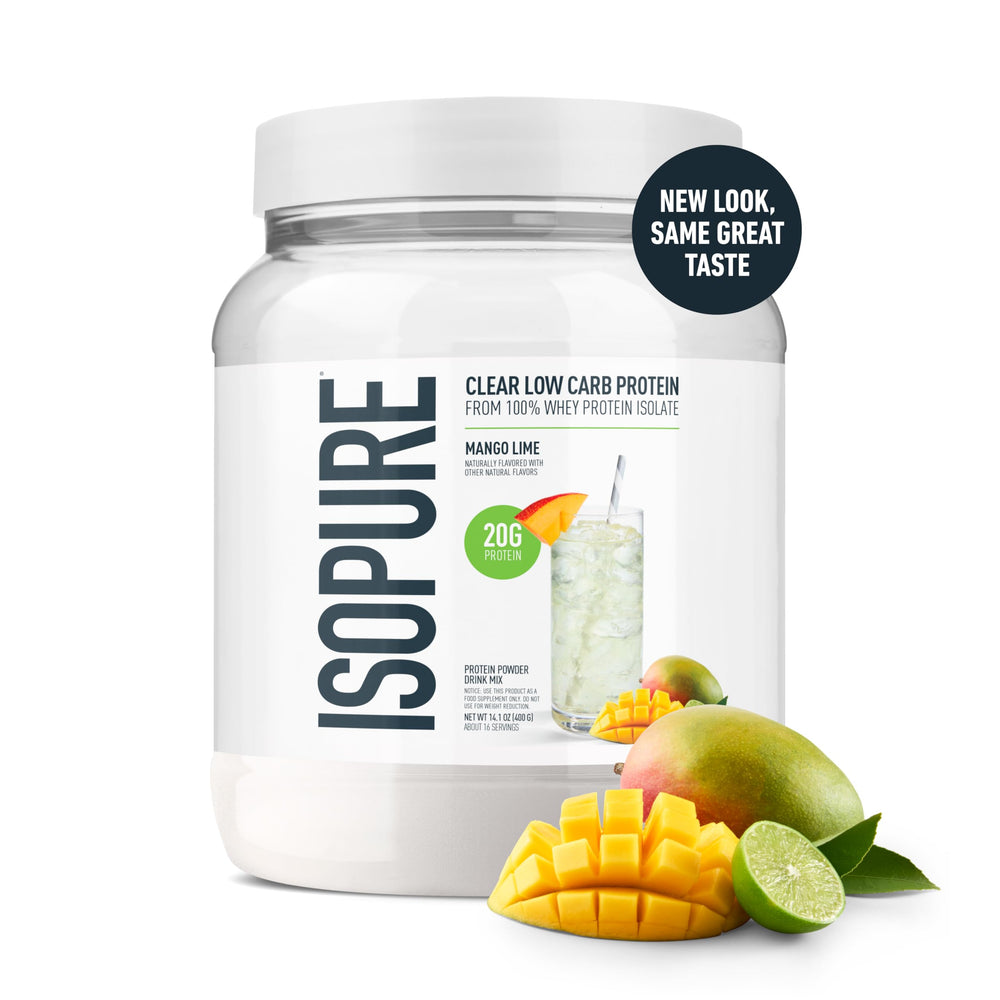 Isopure Clear Whey Isolate Protein Powder, Lactose Free, Gluten Free, Naturally Flavored, Pineapple Orange Banana, 20g Protein Per Serving, 1.9 Lb, 36 Servings (Packaging May Vary)
