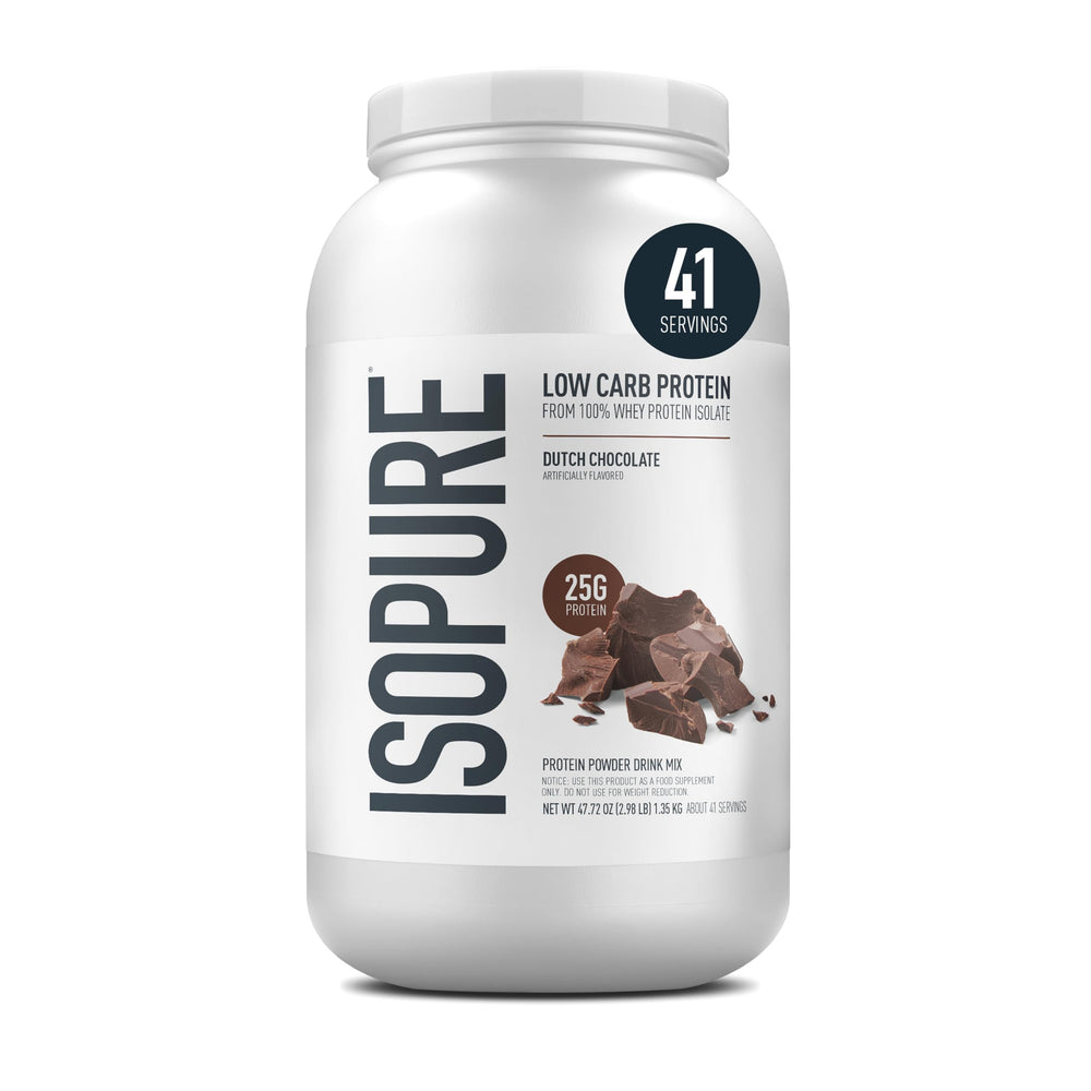Isopure Bundle of Zero Carb 100% Pure Whey Isolate Protein Powder, Strawberries & Cream, 25g Protein Per Serving, 1 Lb, 15 Servings + Isopure 100% Pure Creatine Monohydrate Powder, 100 Servings