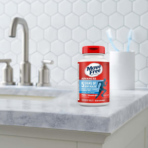 Move Free Advanced Glucosamine Chondroitin MSM + Vitamin D3 Joint Support Supplement, Supports Mobility Comfort Strength Flexibility & Bone + Immune Health - Tablet, 3x120ct Bottles (120 servings)*