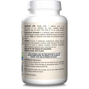 Jarrow Formulas Saccharomyces Boulardii + MOS Probiotics for Digestive Health and Intestinal Tract Support - 5 Billion CFU Per Serving - 90 Delayed Release Caps - Probiotic + Prebiotic - 90 Servings
