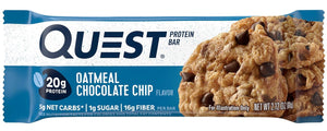 Quest Nutrition Protein Bar, Oatmeal Chocolate Chip (12 Count of 2.12 oz Bars) 25.44 oz