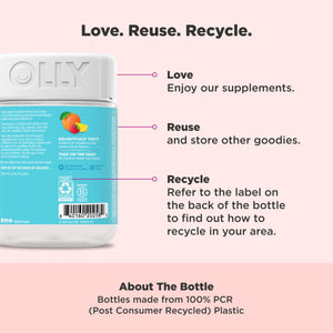 OLLY Essential Prenatal Gummy Multivitamin, Folic Acid, Vitamin D, Omega 3 DHA, Supports Healthy Growth and Brain Development, Citrus Berry - 84 Count