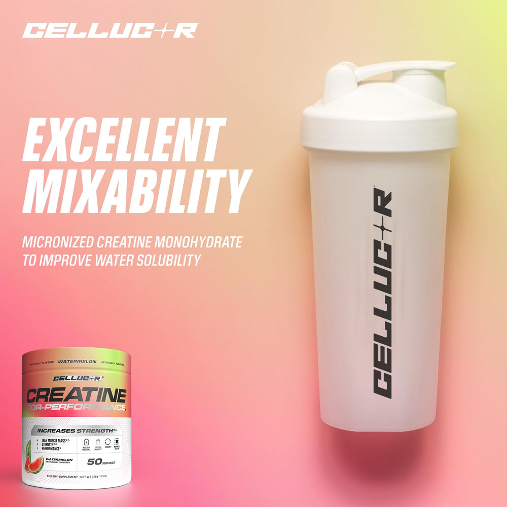 Cellucor Creatine Powder, Jolly Rancher Cherry- Increases Strength, Lean Muscle Mass & Endurance, Micronized Creatine for Fast Absorption, 5g Creatine per Serving, 50 Servings