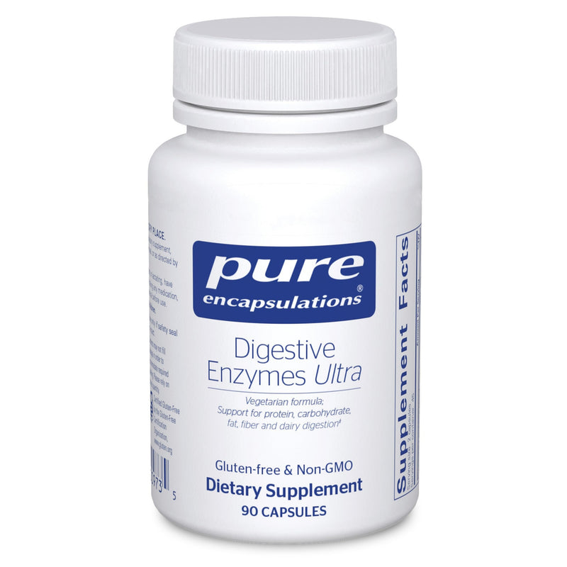 Pure Encapsulations Digestive Enzymes Ultra - Vegetarian Digestive Enzyme Supplement to Support Protein, Carb, Fiber, and Dairy Digestion* - 180 Capsules