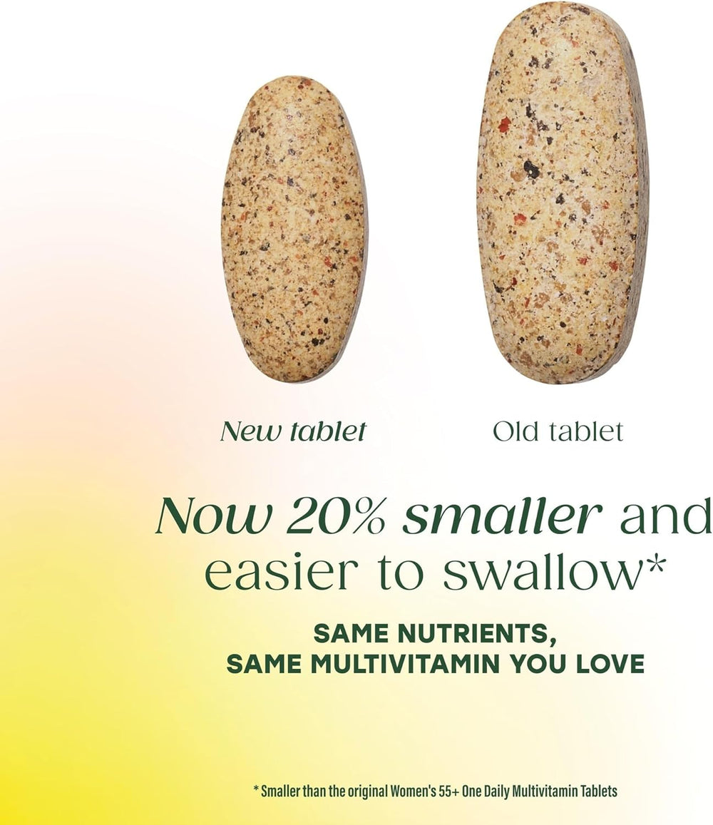 MegaFood Multivitamin for Women 55+ One Daily Womens Multivitamin with Vitamin D3, C, Zinc & Bioavailable Vitamin B12 & Folate - Healthy Aging, Brain & Bone Health, Vegetarian, 60 Tablets