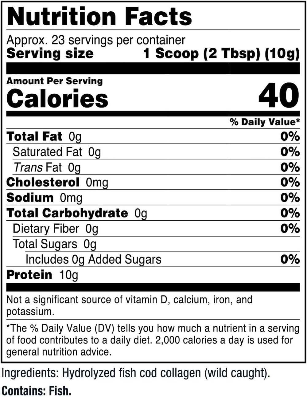 Nutricost Marine Collagen Peptides 8oz from Wild Caught Alaskan Fish, Premium, Hydrolyzed Collagen Powder