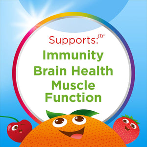 Centrum Kids' Organic Multigummies, Kids Multivitamin Gummies, Organic Multivitamin for Kids with Essential Nutrients for Immune Support, Muscle Function, and Brain Health - 90 Count