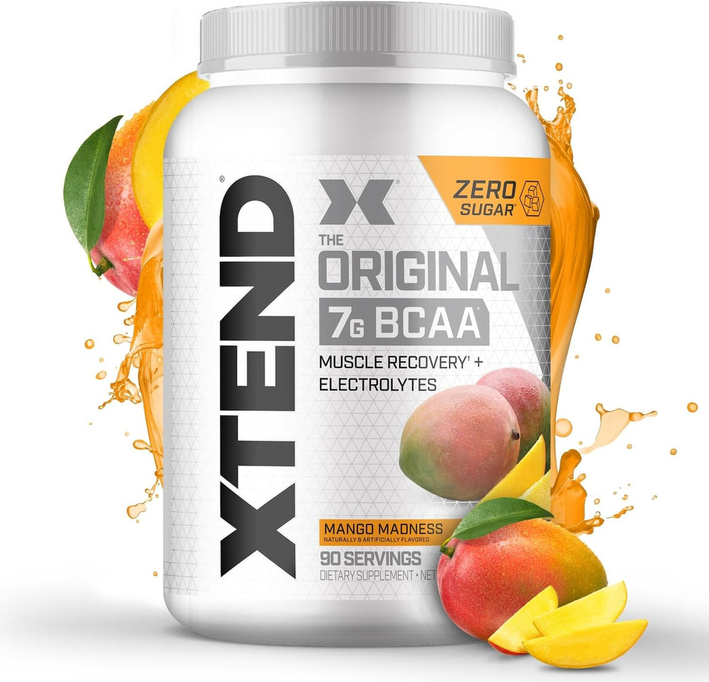 Xtend Original BCAA Powder 7g BCAA and 2.5g L-Glutamine, Sugar Free Post Workout Muscle Recovery Drink with Amino Acids for Men & Women, 90 Servings
