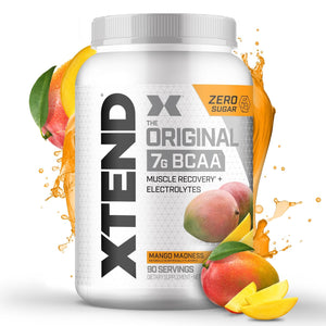 Xtend Original BCAA Powder Airheads Candy Flavor, 7g BCAA and 2.5g L-Glutamine, Sugar Free Post Workout Muscle Recovery Drink with Amino Acids for Men & Women, 30 Servings