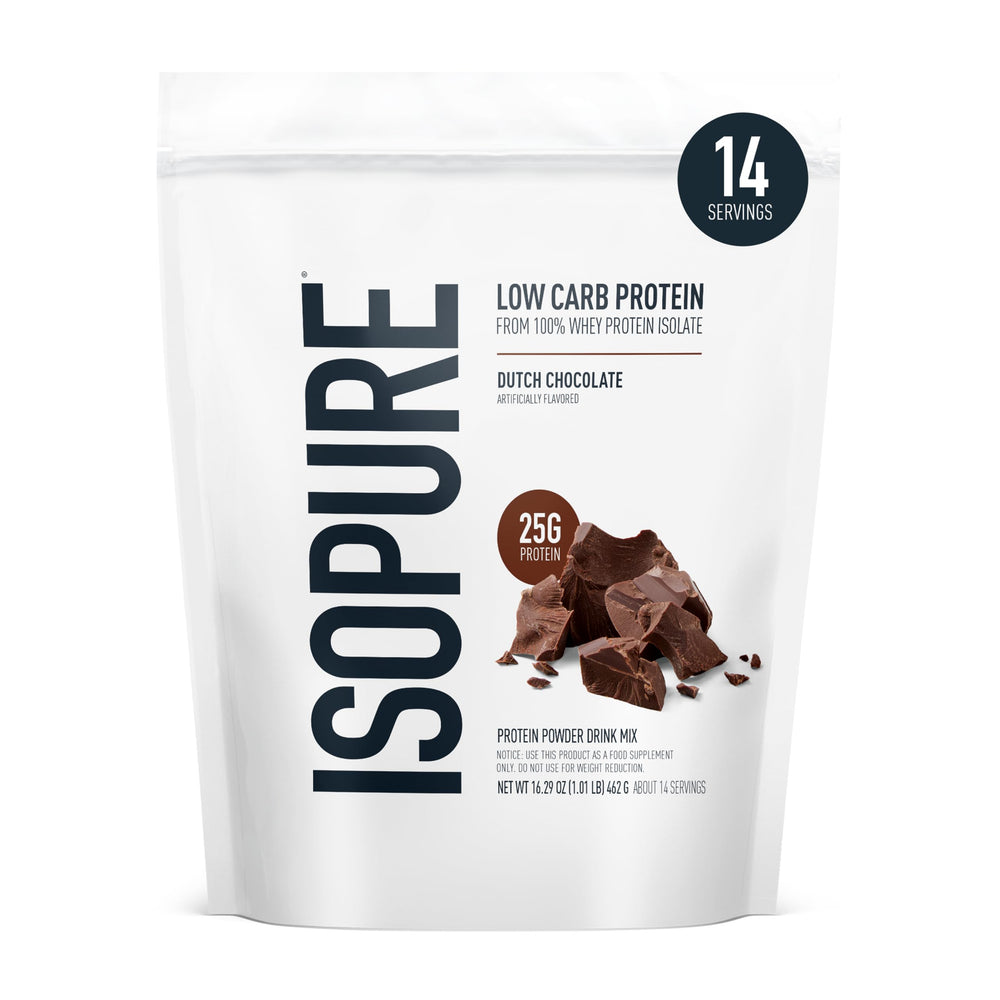 Isopure Bundle of Zero Carb 100% Pure Whey Isolate Protein Powder, Strawberries & Cream, 25g Protein Per Serving, 1 Lb, 15 Servings + Isopure 100% Pure Creatine Monohydrate Powder, 100 Servings
