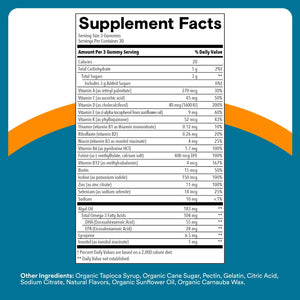 SmartyPants Multivitamin for Men, Organic Gummies: Methylfolate, Omega 3 (ALA), Vitamin D3, C, Vitamin B12, B6, A, K & Zinc for Immune Support, Biotin, Vegetarian, 120 Gummies (30 Day Supply)