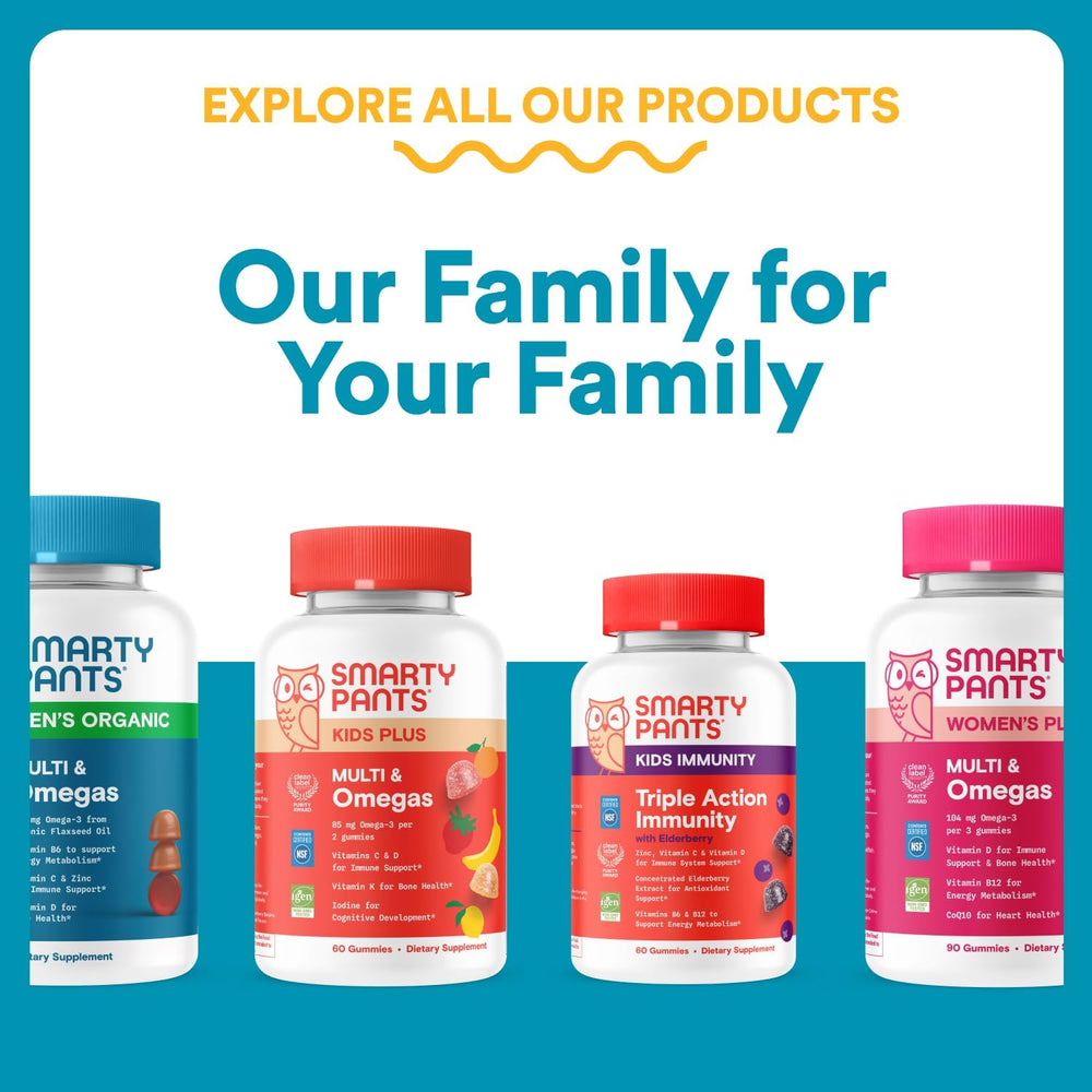 SmartyPants Teen Guy Formula, Daily Multivitamin Gummies: Vitamins C, B12, K, Zinc, & Biotin for Immune Support, Energy, Skin & Hair Support, Assorted Fruit Flavor, 120 Gummies (30 Day Supply)