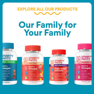 SmartyPants Teen Guy Formula, Daily Multivitamin Gummies: Vitamins C, B12, K, Zinc, & Biotin for Immune Support, Energy, Skin & Hair Support, Assorted Fruit Flavor, 120 Gummies (30 Day Supply)