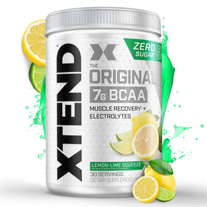Xtend Original BCAA Powder Airheads Candy Flavor, 7g BCAA and 2.5g L-Glutamine, Sugar Free Post Workout Muscle Recovery Drink with Amino Acids for Men & Women, 30 Servings