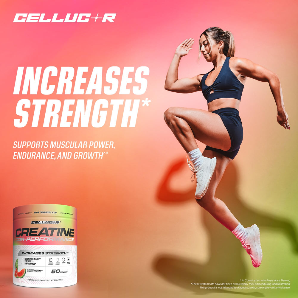 Cellucor Creatine Powder, Jolly Rancher Cherry- Increases Strength, Lean Muscle Mass & Endurance, Micronized Creatine for Fast Absorption, 5g Creatine per Serving, 50 Servings