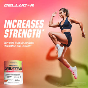 Cellucor Creatine Powder, Jolly Rancher Cherry- Increases Strength, Lean Muscle Mass & Endurance, Micronized Creatine for Fast Absorption, 5g Creatine per Serving, 50 Servings