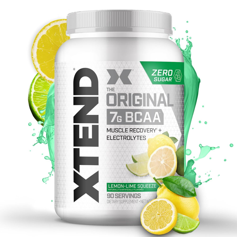 Xtend Original BCAA Powder Airheads Candy Flavor, 7g BCAA and 2.5g L-Glutamine, Sugar Free Post Workout Muscle Recovery Drink with Amino Acids for Men & Women, 30 Servings