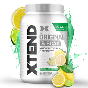 Xtend Original BCAA Powder Airheads Candy Flavor, 7g BCAA and 2.5g L-Glutamine, Sugar Free Post Workout Muscle Recovery Drink with Amino Acids for Men & Women, 30 Servings