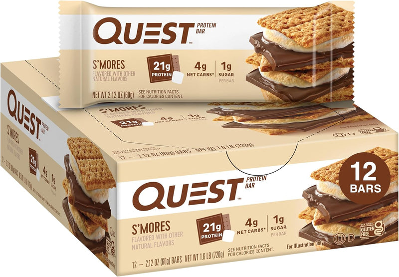 Quest Protein Bars (12 Count) and Chocolatey Peanut Protein Coated Candies (12 Count) Bundle