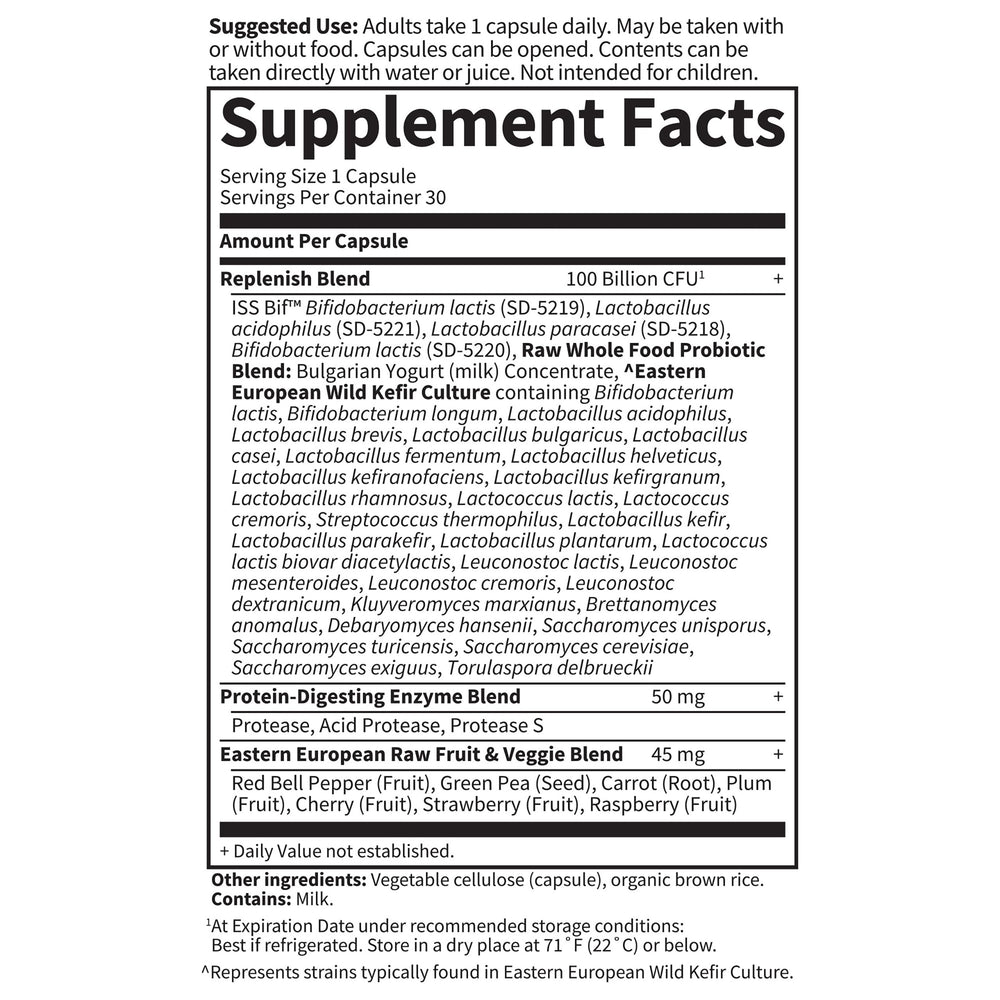 Garden of Life Probiotics for Women and Men - Raw Probiotics Ultimate Care 100 Billion CFU Probiotic Supplement, Daily Probiotic for Adults with Digestive Enzymes, 30 Capsules