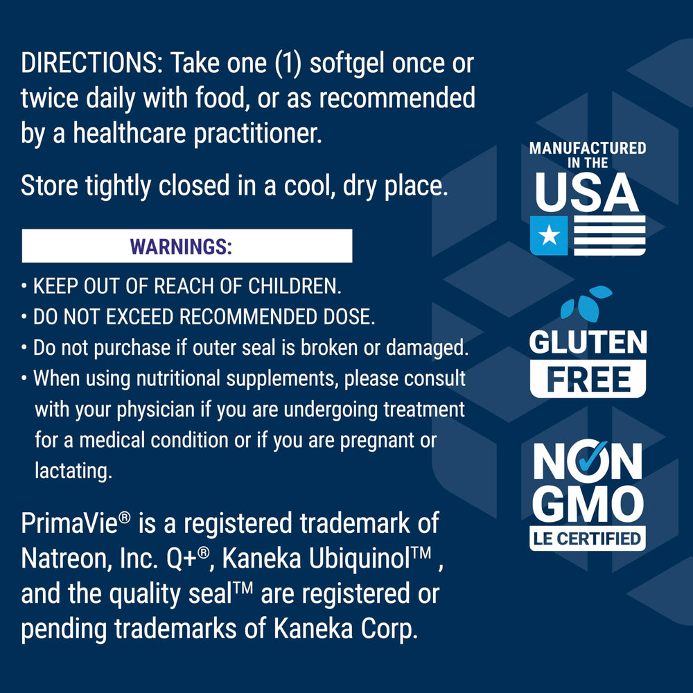 Life Extension Super Ubiquinol CoQ10 with Enhanced Mitochondrial Support, ubiquinol CoQ10, shilajit, potent heart health & cellular energy production support, ultra-absorbable, gluten-free, 60 softgel