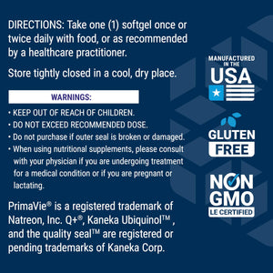 Life Extension Super Ubiquinol CoQ10 with Enhanced Mitochondrial Support, ubiquinol CoQ10, shilajit, potent heart health & cellular energy production support, ultra-absorbable, gluten-free, 60 softgel