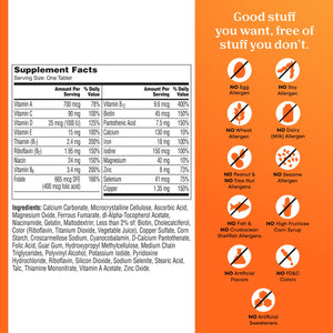 One A Day Multivitamin for Women- Daily Vitamins for Woman with Biotin, Calcium, Folic Acid, Iron & Zinc, Complete Women’s Vitamins, 200 Ct (Packaging May Vary)