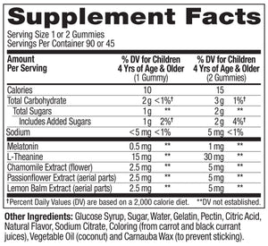 OLLY Kids Sleep Gummy, Occasional Sleep Support, 0.5mg Melatonin, L Theanine, Chamomile, and Lemon Balm Extracts, Childrens Chewable Supplement, Raspberry Flavor - 90 Count