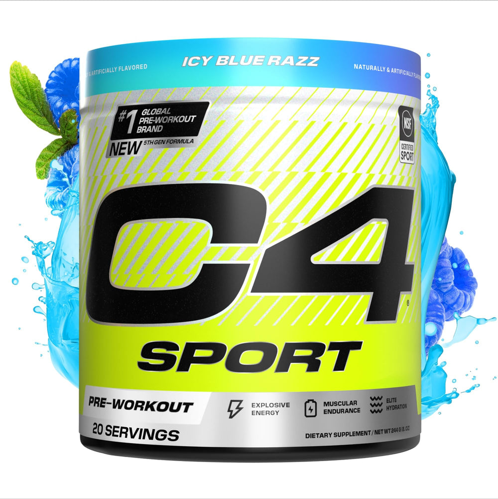Cellucor C4 Sport Pre Workout Powder - NSF Certified for Sport - Elite Hydration - 200mg Caffeine + Creatine + Beta-Alanine - Electrolytes and Energy Supplement - Watermelon, 20 Servings