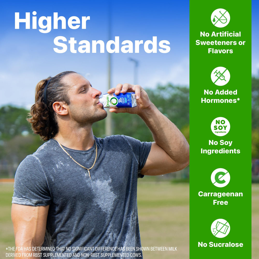 Orgain 38g High Protein Shake, Dairy Isolate Protein Milk, Vanilla, 6g BCAAs, 1g Sugar Per Serving, Meal Replacement, Ready to Drink, Keto Friendly, Gluten-Free 14 Fl Oz (Pack of 12)