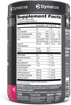 Dymatize Pre Workout Supplement, Cherry Watermelon, 400 Gram
